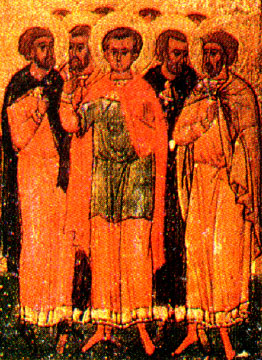 Sfântul Mucenic Agapie şi cei 7 împreună cu dânsul: Publius, Timolau, Romulus, Alexandru, Alexandru, Dionisie şi Dionisie (303)