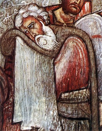 Sfântul Apostol Matia, unul din cei 12 Apostoli, care a propovăduit Evanghelia în Etiopia și care s-a săvârșit fiind ucis cu pietre (+63)