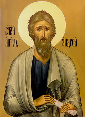Sfântul, Slăvitul şi întru tot lăudatul Apostol Andrei, cel Întâi chemat, ocrotitorul României și fratele Sfântului Apostol Petru (+62)