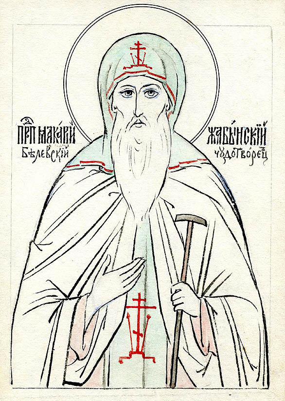 Sfântul Cuvios Macarie, făcătorul de minuni, egumen la Jabin în Rusia (+1622)