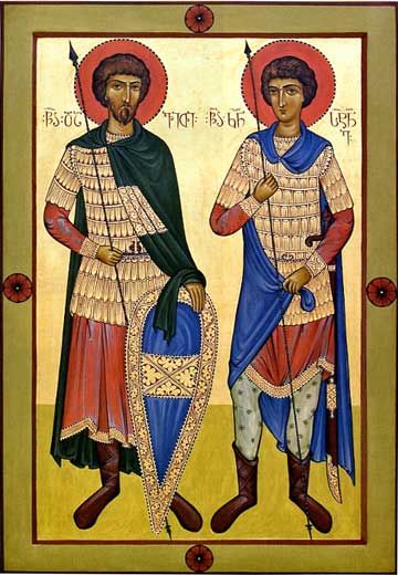 Sfinţii Mucenici David şi Constantin, cnejii din Argveti, Georgia (+740)