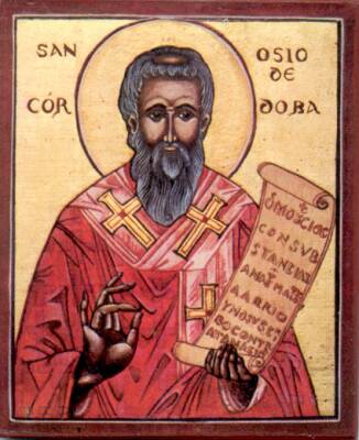 Sfântul Ierarh Osie, episcopul Cordobei în Spania, unul din Sfinții Părinți de de Sinodul I Ecumenic (+359)