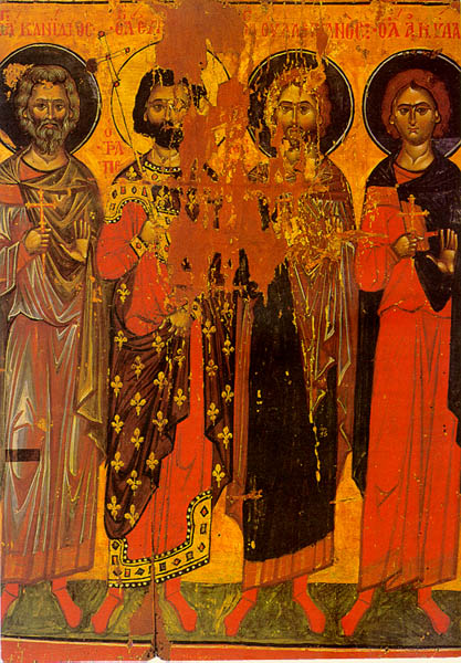 Sfinții Mucenici: Evghenie, Valerian, Candid şi Achila din Trapezunt, care s-au săvârșit prin sabie în vremea împăratului Maximian (+292)