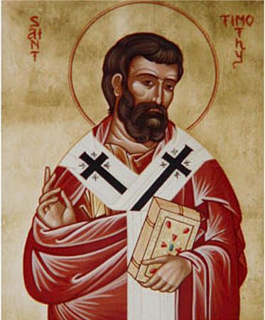 Sfântul Apostol Timotei, episcopul Efesului, ucenicul Sfântului Apostol Pavel (+96)