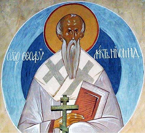 Cuviosul Teofilact Mărturisitorul, Episcopul Nicomidiei, mărturisitor pentru Sfintele Icoane (842-845)