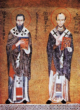 Sfinții Vasilie cel Mare și Ioan Gură de Aur