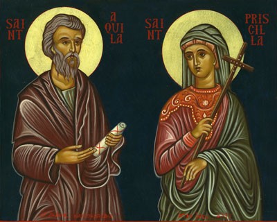 Sfinții Apostoli din cei 70: Acvila, episcop de Eraclia, şi Priscila, soţia sa, care s-au săvârşit prin sabie (I)