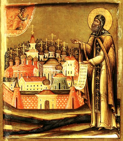 Cuviosul Pafnutie, egumenul mănăstirii Borob în Rusia (+1477)