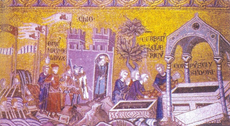 Martiriul și îngroparea Sfântului Mucenic Isidor