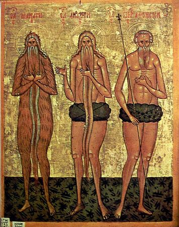 Sfântul Macarie cel Mare, Sfântul Onufrie cel Mare și Cuviosul Petru Athonitul