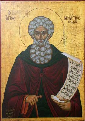 Sfântul Cuvios Meletie cel Nou, nevoitor în Muntele Miopolei din Grecia și Sfântul Mucenic Anghel, care s-a săvârșit de sabie la Constantinopol (+1105 și +1680)
