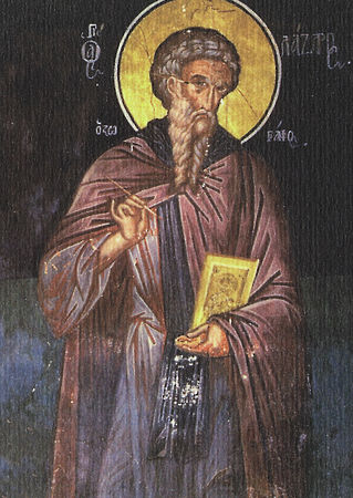 Sfântul Cuvios Lazăr Mărturisitorul, care avea meșteșugul de zugrav (+867)