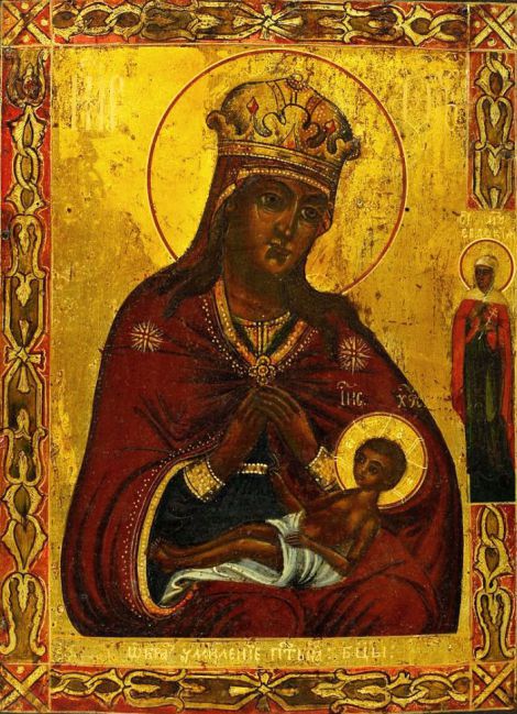 Icoana Maicii Domnului ”Umilenie”,(Milostivirea) de la Smolensk (Rusia), înaintea căreia se ruga Sfântul Serafim din Sarov (1103)