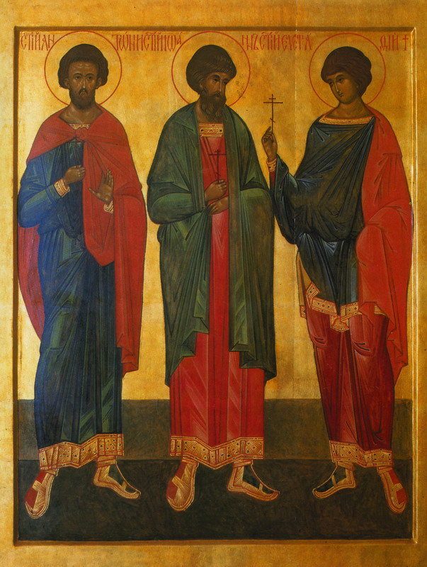 Sfinţii Mucenici din Litva, Antonie, Ioan şi Eustatie care au pătimit la Vilnius în Lituania (1347)