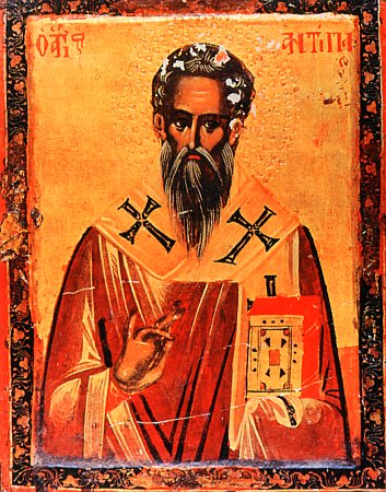 Sfântul Sfințit Mucenic Antipa, episcopul Pergamului și ucenicul Sfântului Ioan Teologul (+68)