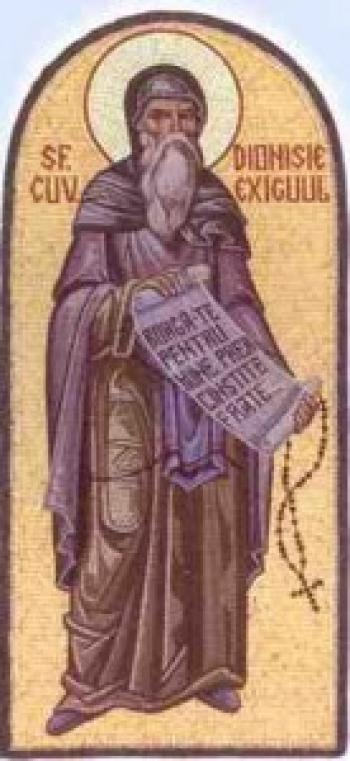 Sfântul Cuvios Dionisie cel Smerit (Exiguul), originar din Scitia Mică și întemeietorul erei creștine (+545)