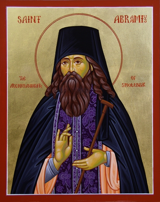Sfântul Cuvios Avramie, egumen din Smolensk în Rusia, şi Efrem, ucenicul său (XIII)