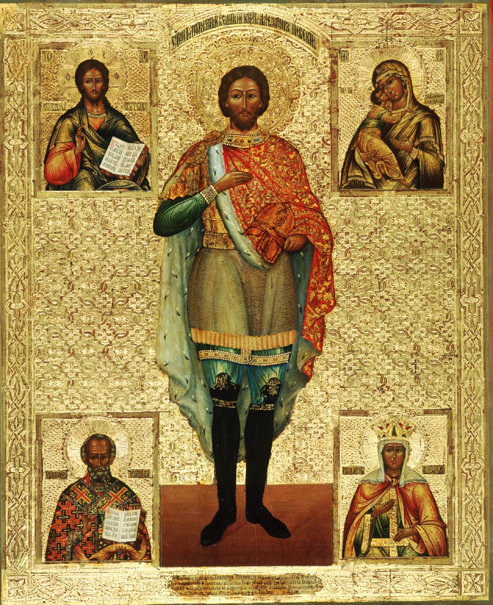 Mutarea moaștelor Sfântului Cuvios Alexandru Nevski (+1263), marele cneaz al Rusiei, de la Vladimir la Petersburg, în anul 1724